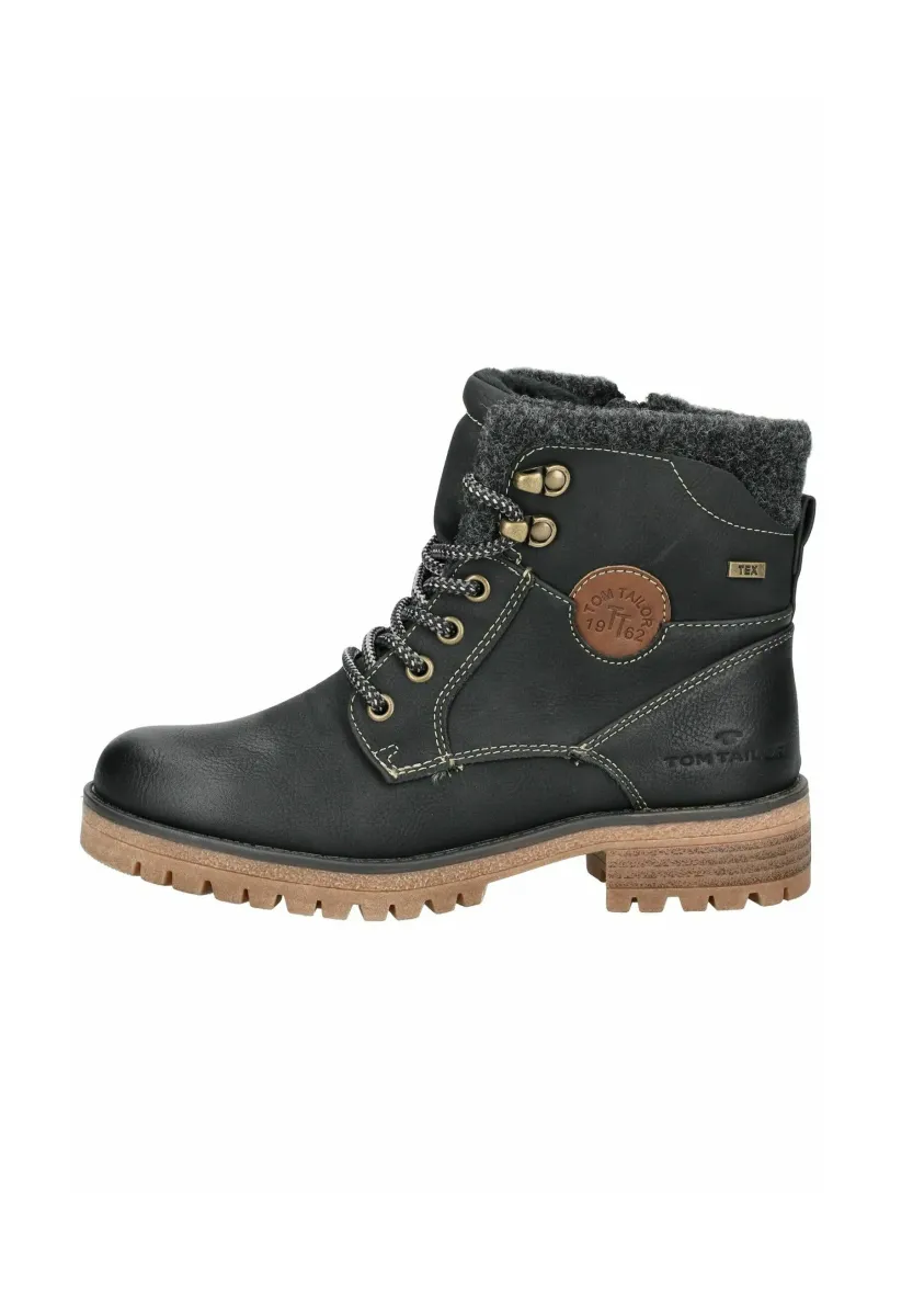 Schnürstiefelette - black 00001