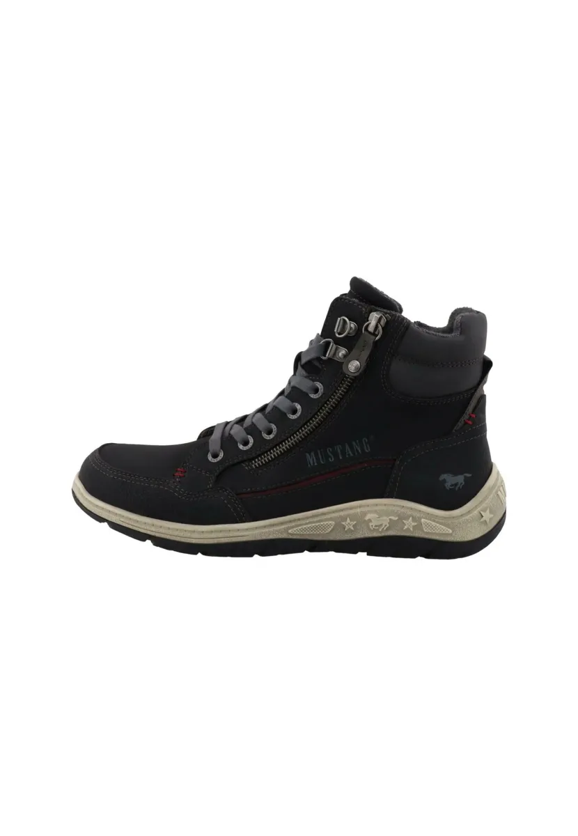 Schnürstiefelette - black