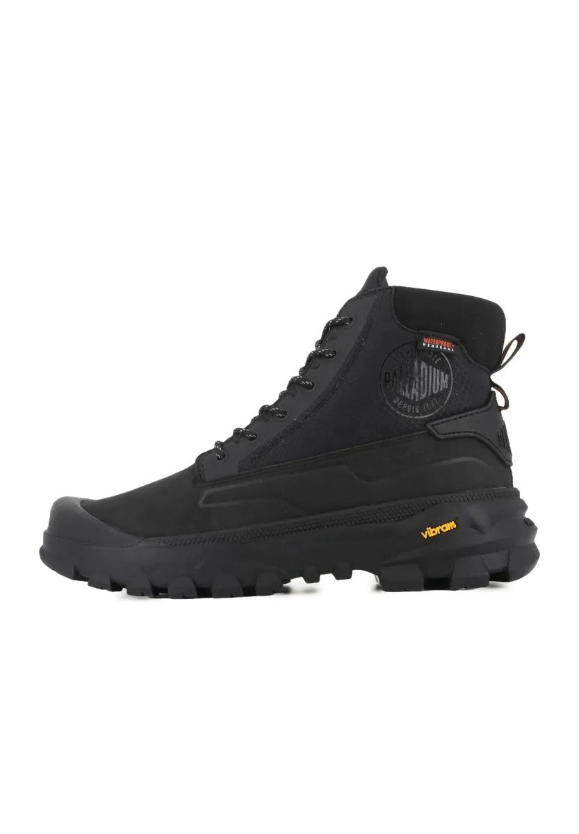 Schnürstiefelette - black