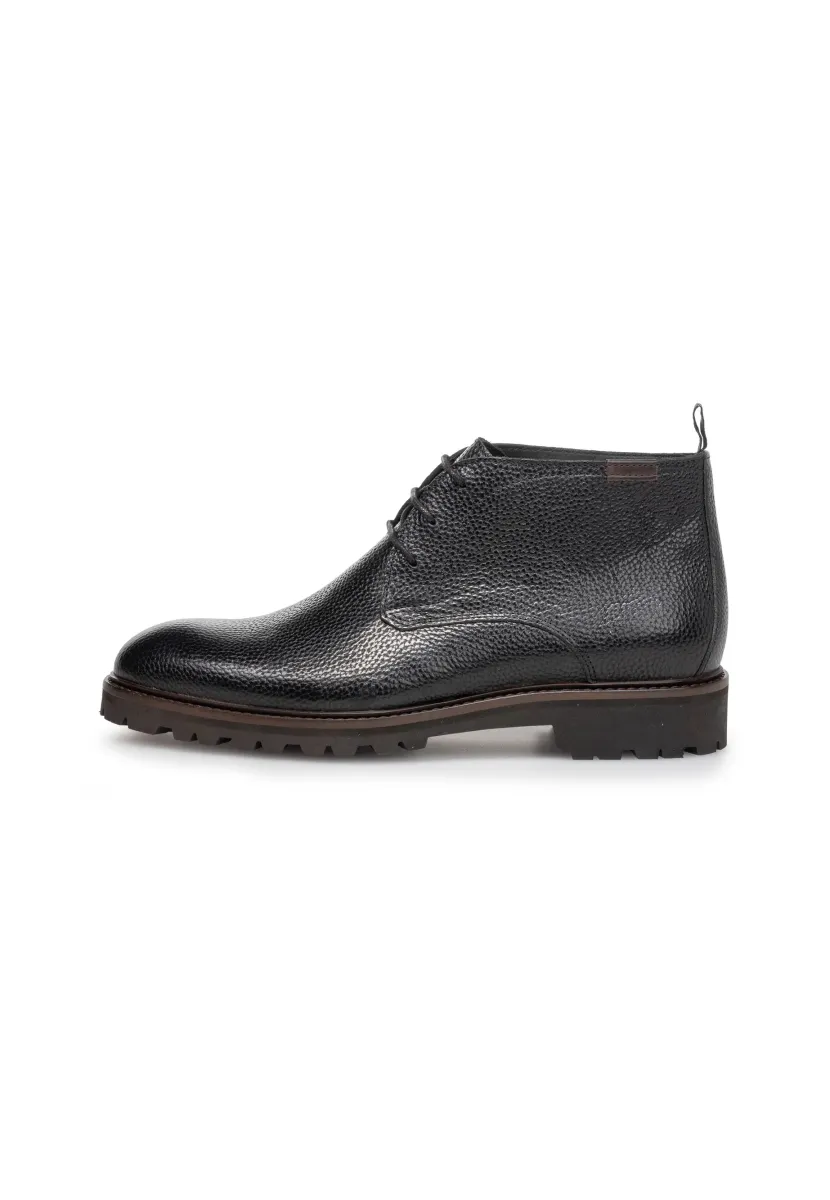 Schnürstiefelette - black
