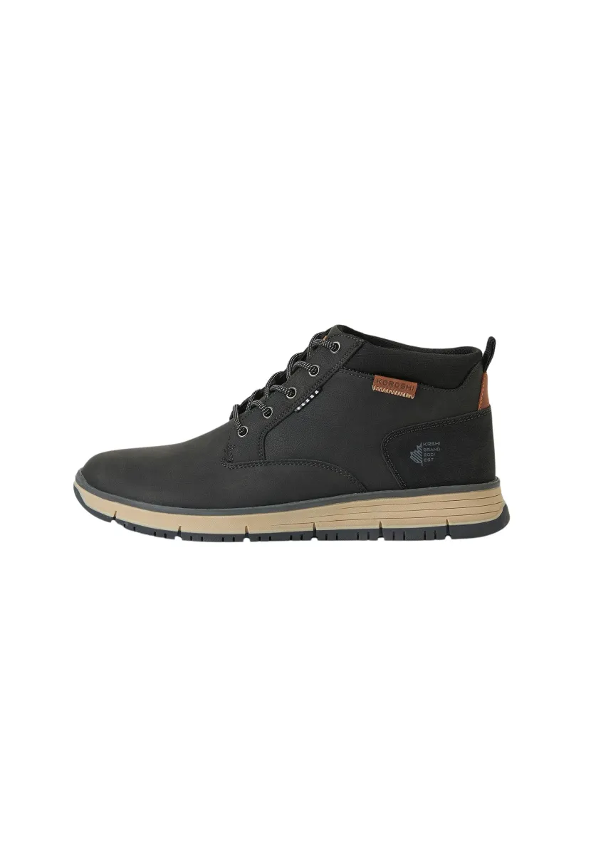 Schnürstiefelette - black