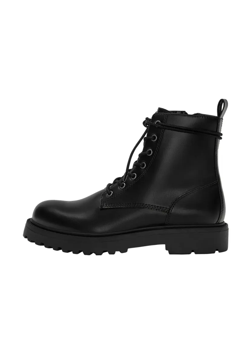 Schnürstiefelette - black