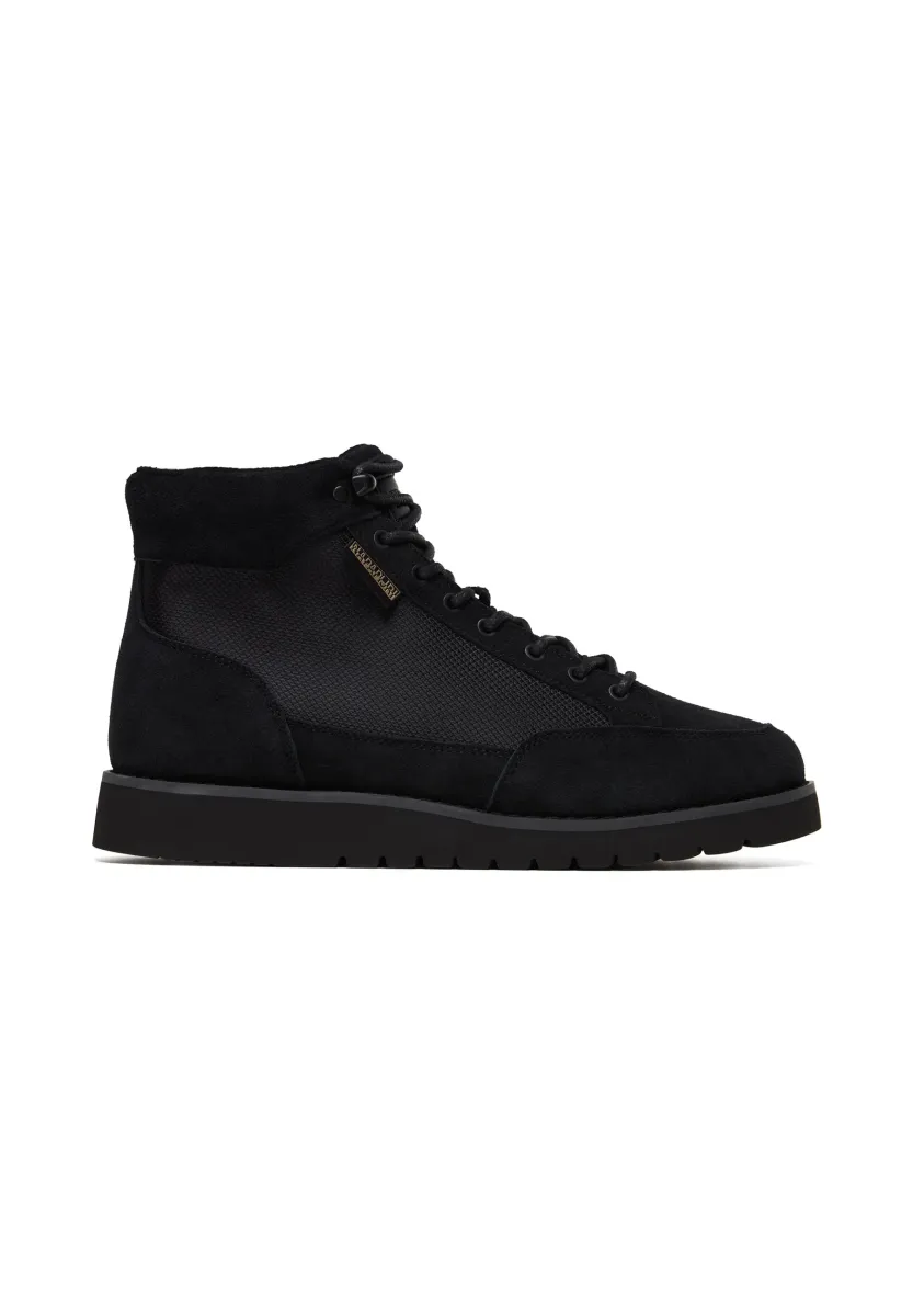 Schnürstiefelette - black