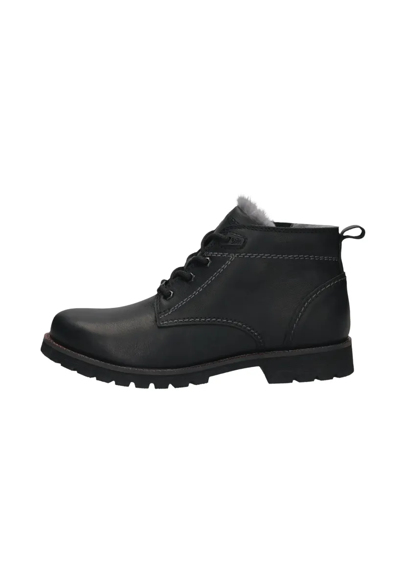 Schnürstiefelette - black