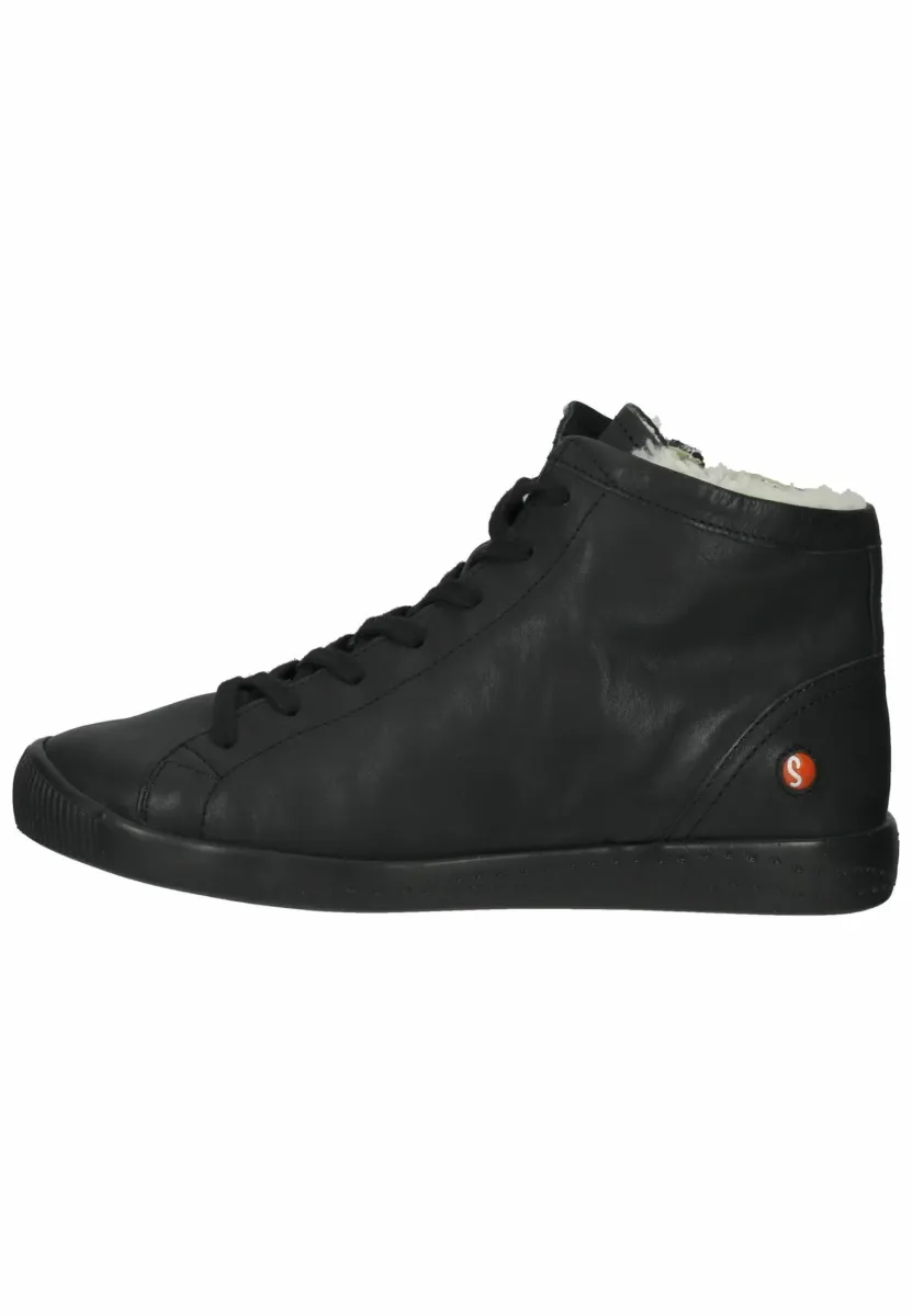 Schnürstiefelette - black