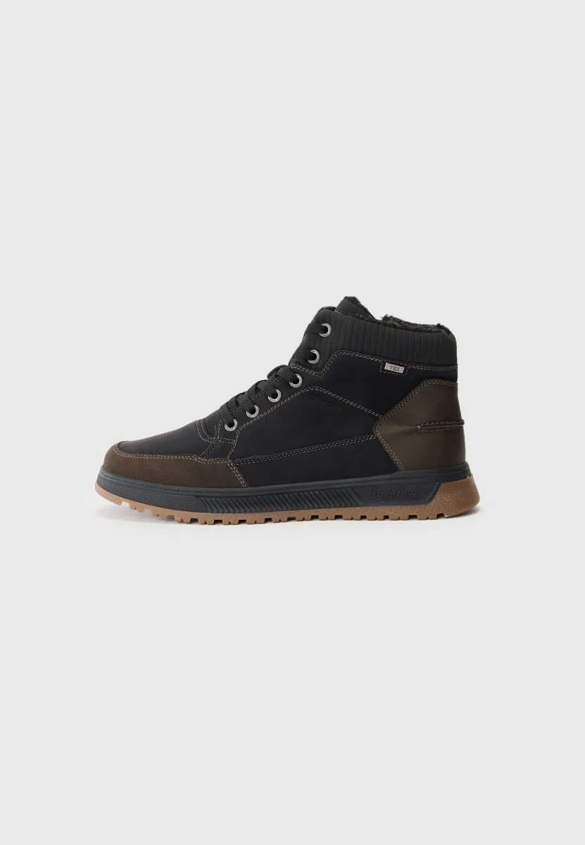 Schnürstiefelette - black
