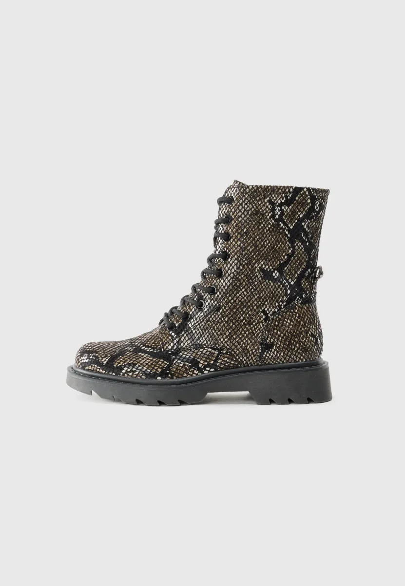 Schnürstiefelette - black