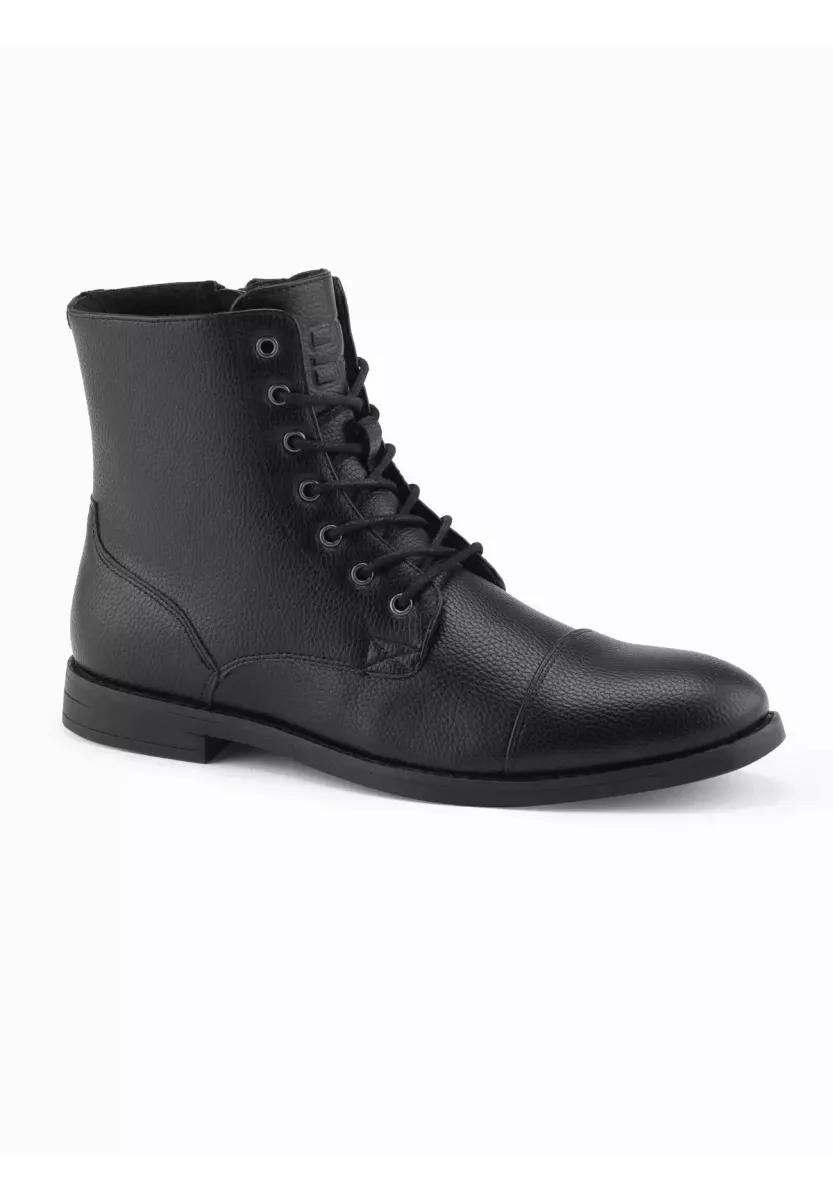 Schnürstiefelette - black