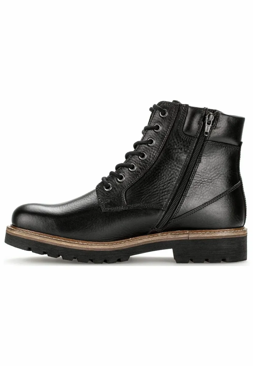 Schnürstiefelette - black