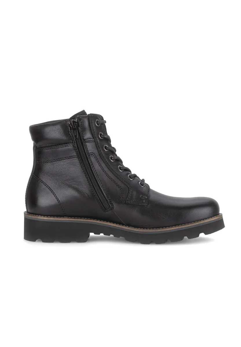 Schnürstiefelette - black
