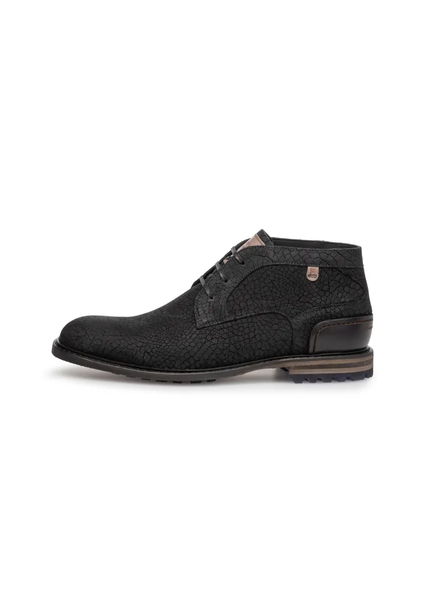 Schnürstiefelette - black