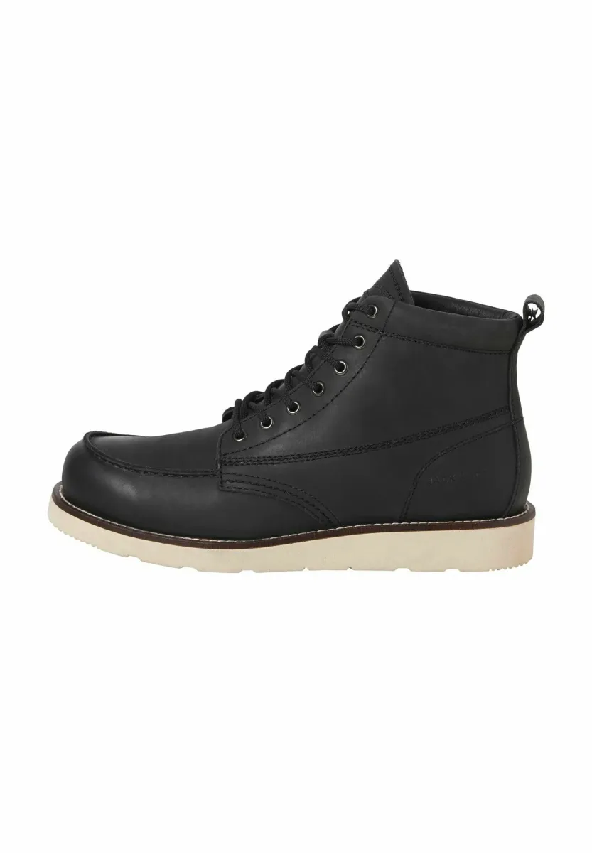 Schnürstiefelette - black