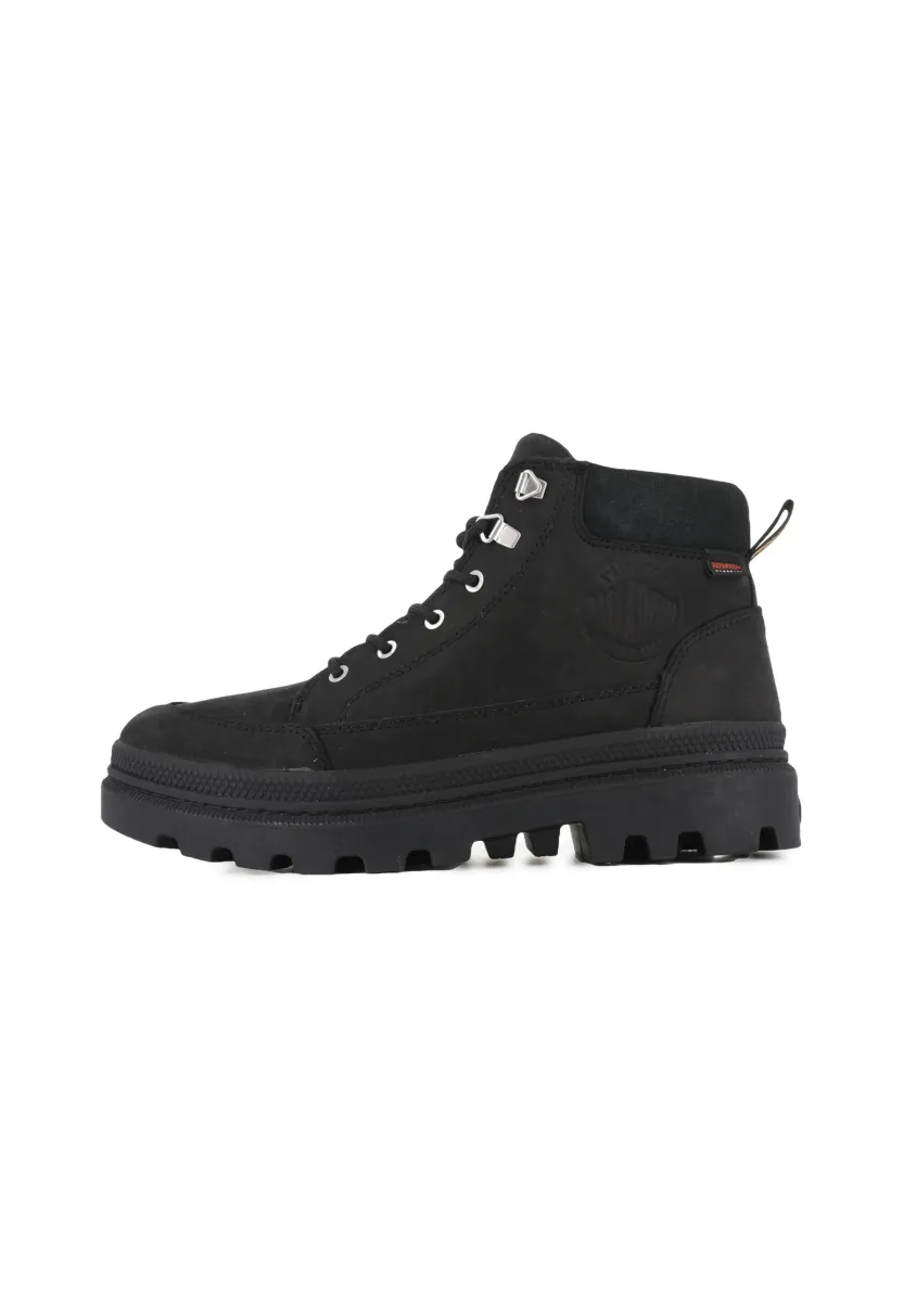 Schnürstiefelette - black