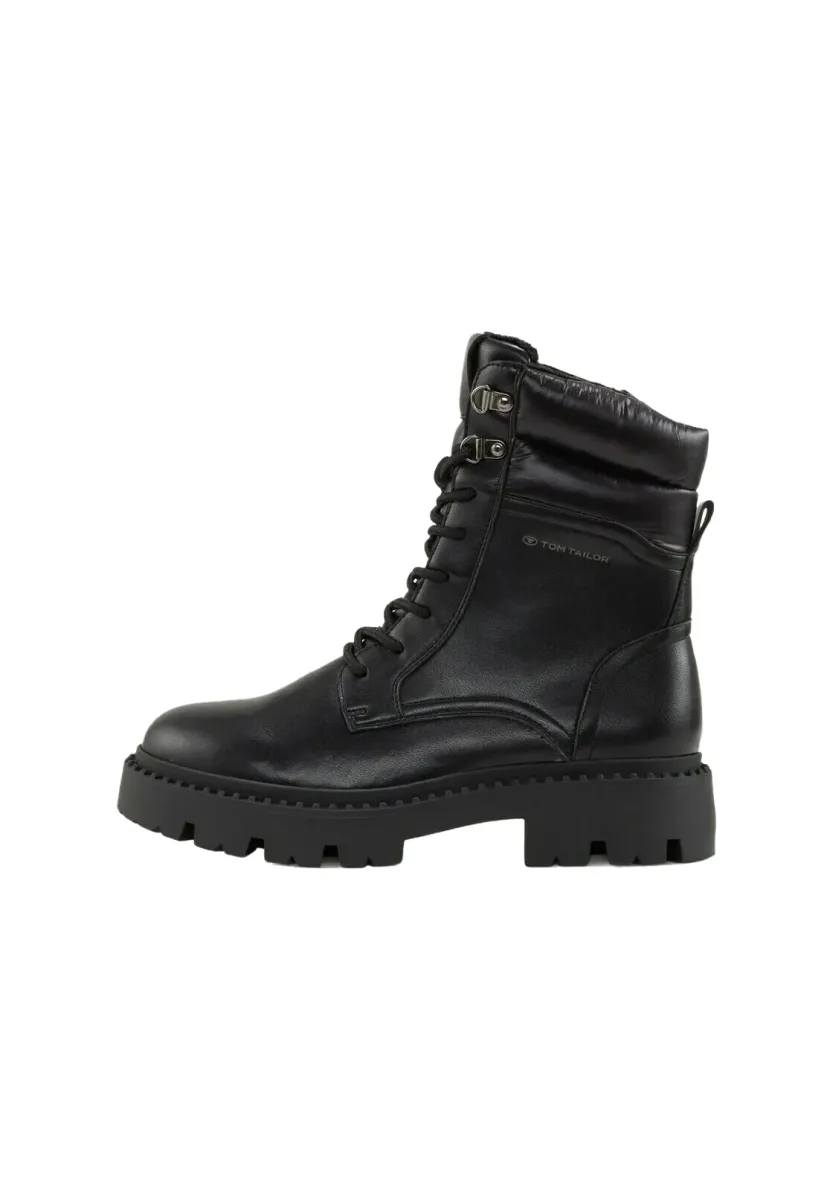 Schnürstiefelette - black