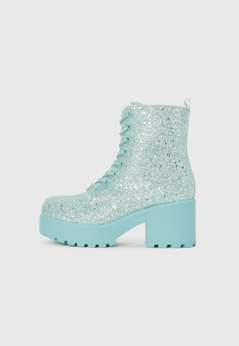 Schnürstiefelette - blue