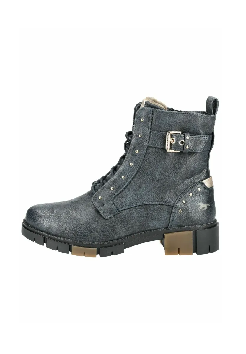 Schnürstiefelette - blue