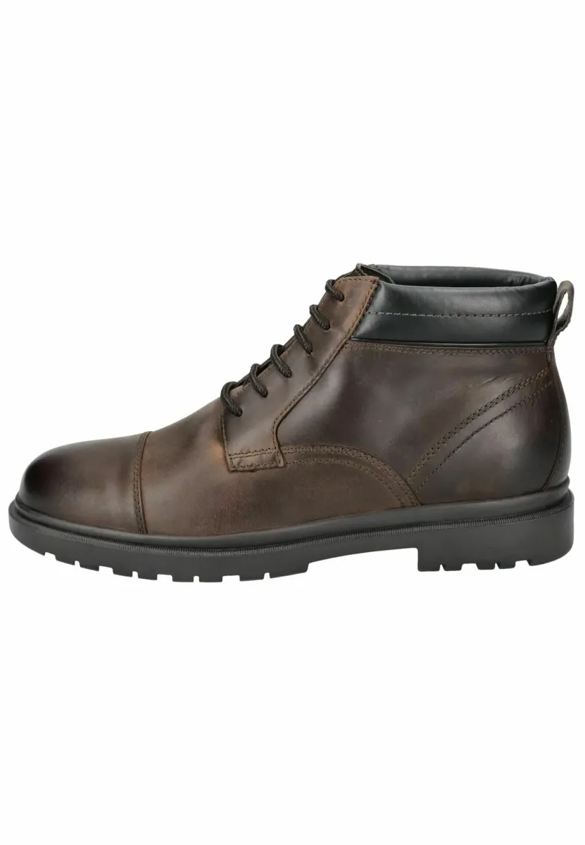 Schnürstiefelette - braun coffee