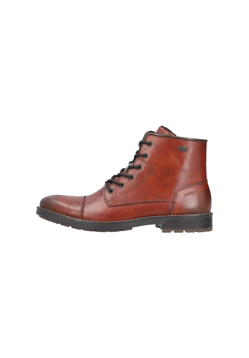 Schnürstiefelette - braun