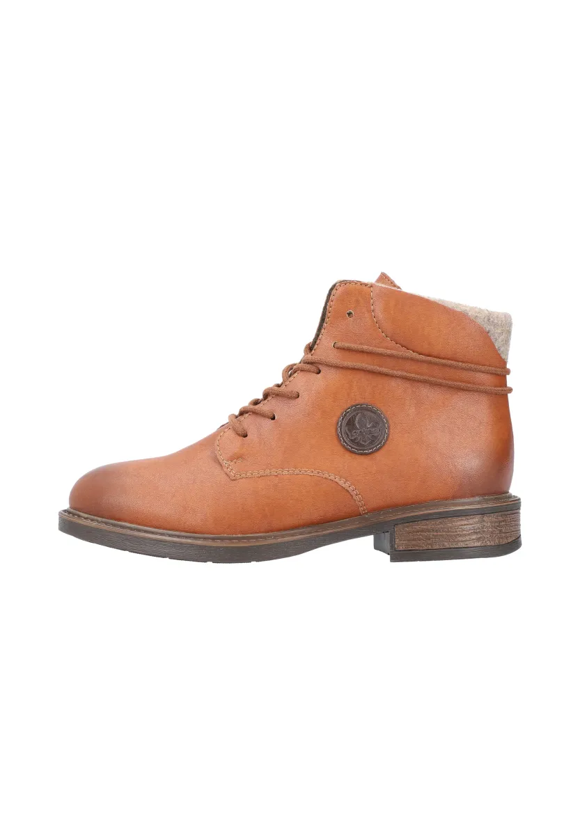 Schnürstiefelette - braun