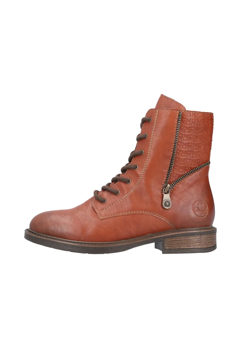 Schnürstiefelette - braun