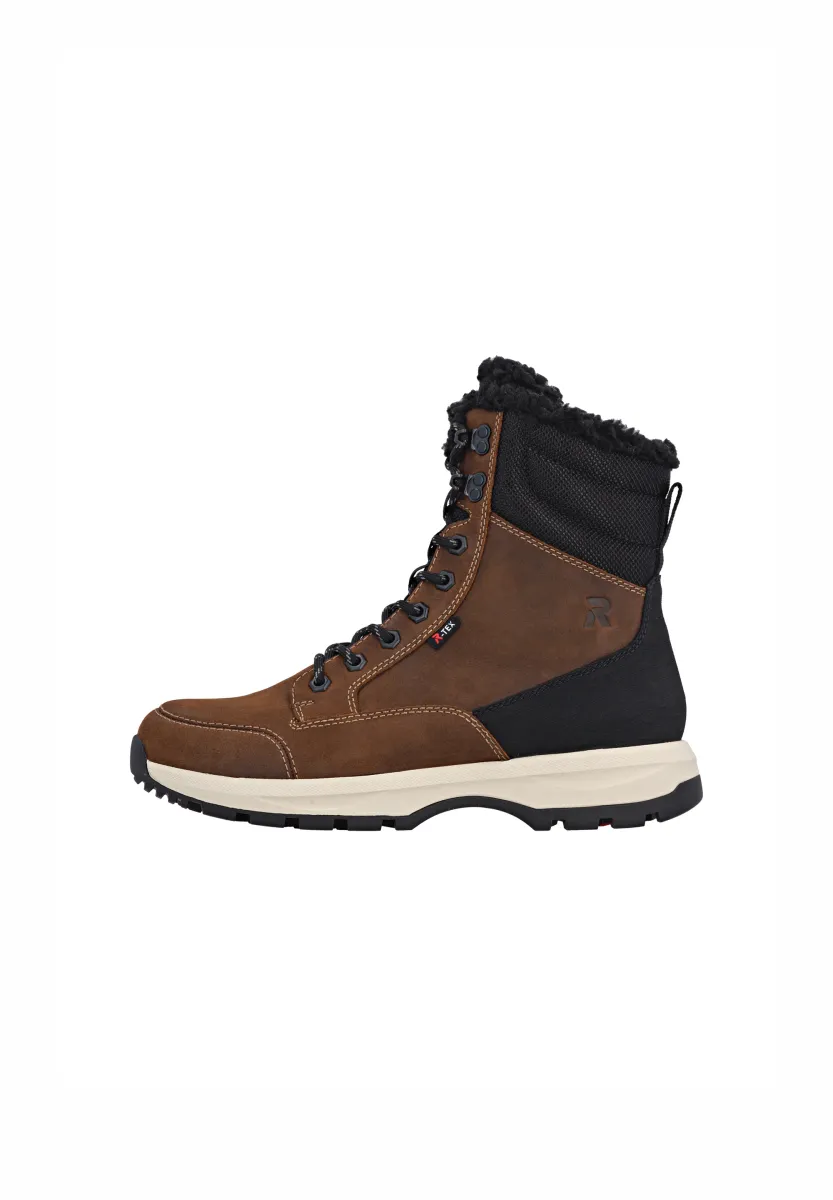 Schnürstiefelette - braun