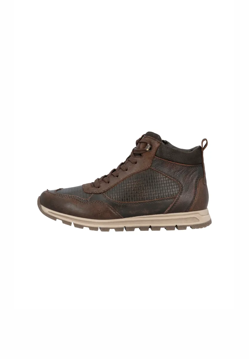 Schnürstiefelette - braun