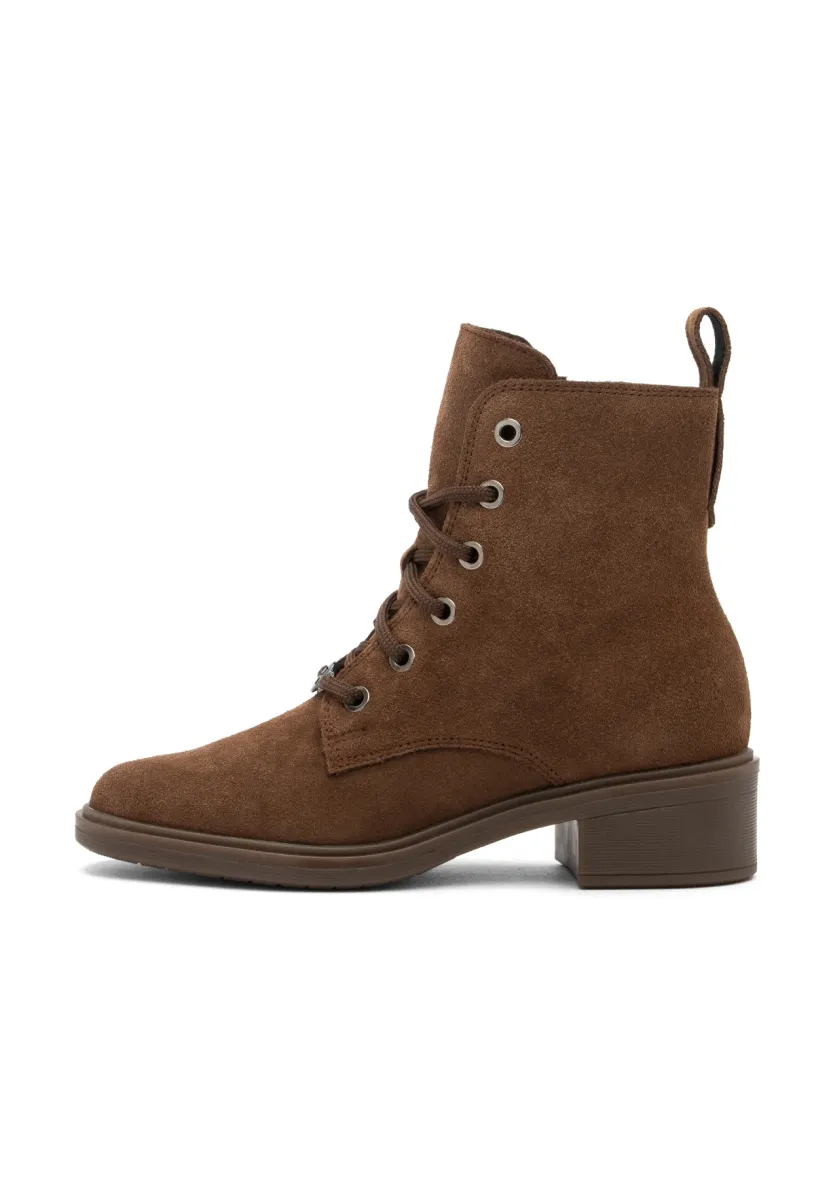 Schnürstiefelette - brown