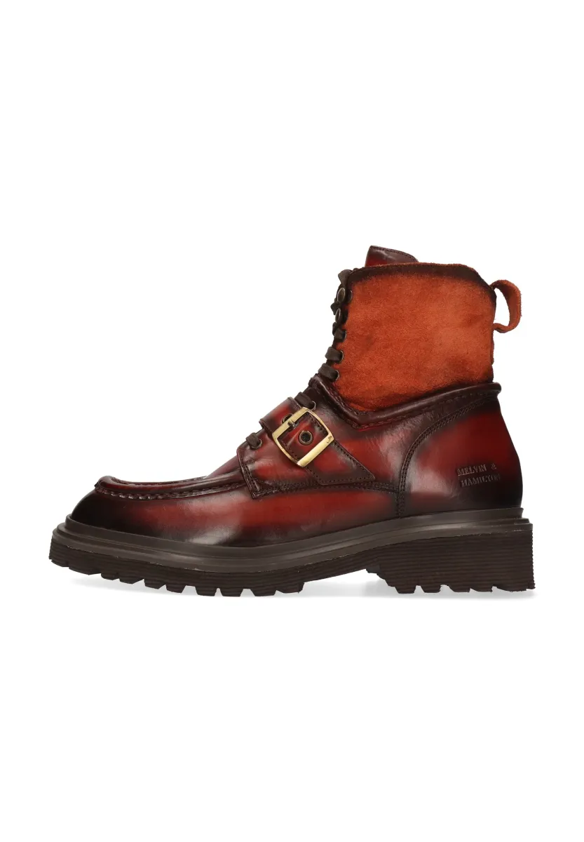 Schnürstiefelette - bruin