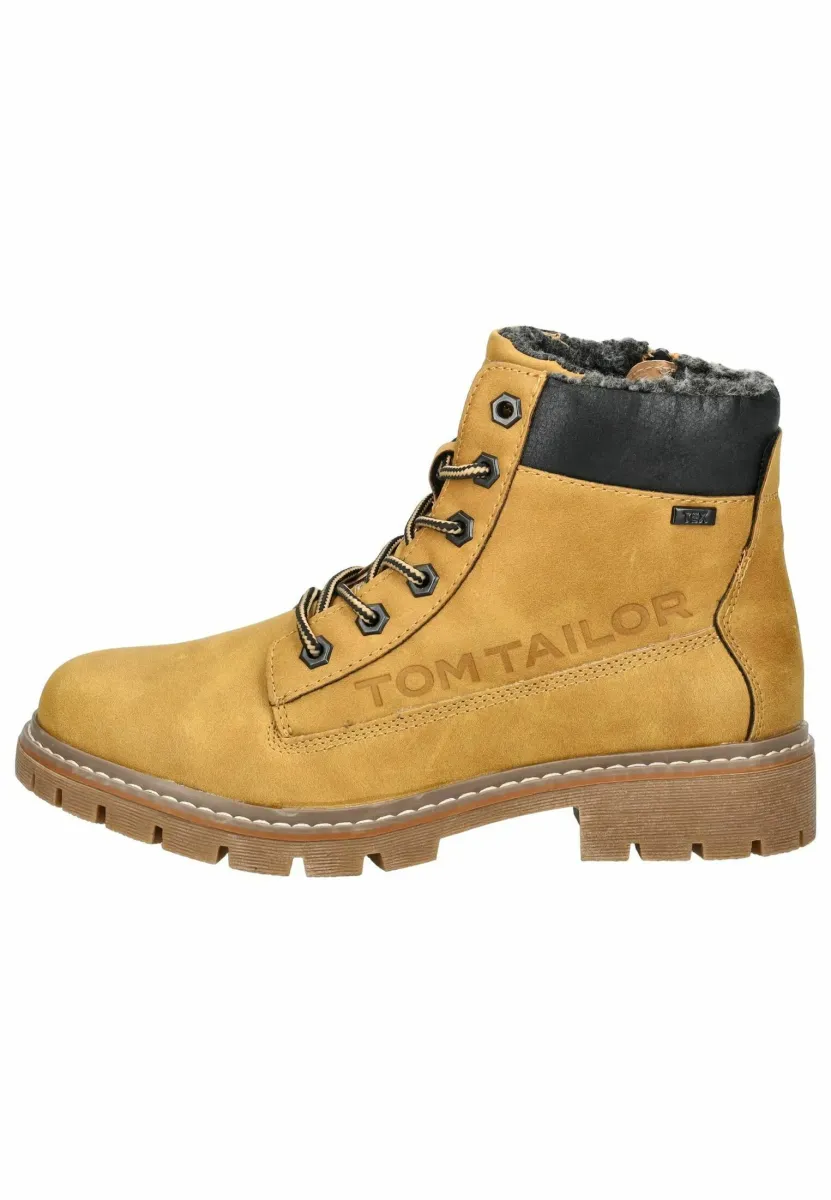 Schnürstiefelette - camel