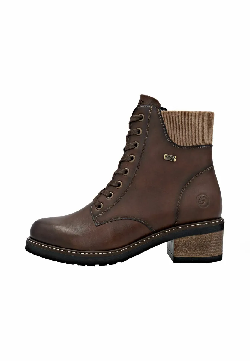Schnürstiefelette - chestnut hazel lehm