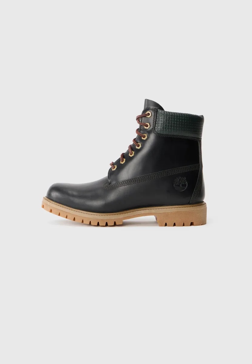 Schnürstiefelette - dark green