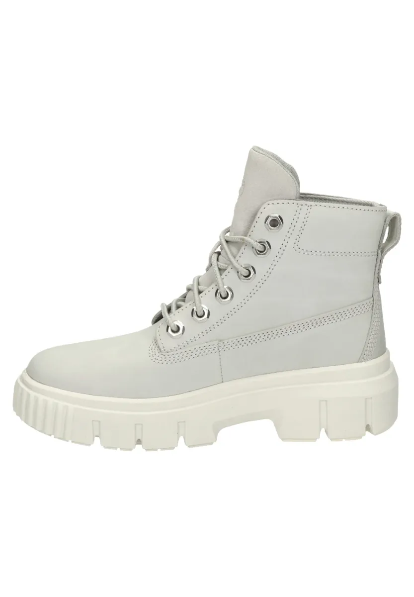 Schnürstiefelette - ecru