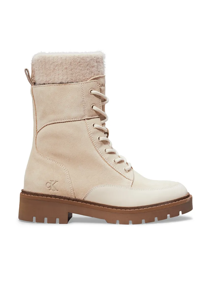 Schnürstiefelette - eggshell savannah tan
