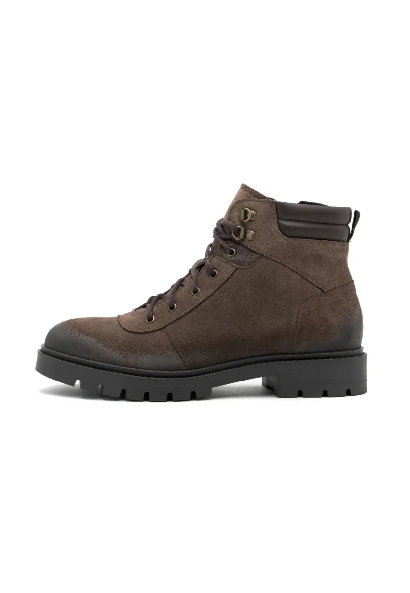 Schnürstiefelette - light brown