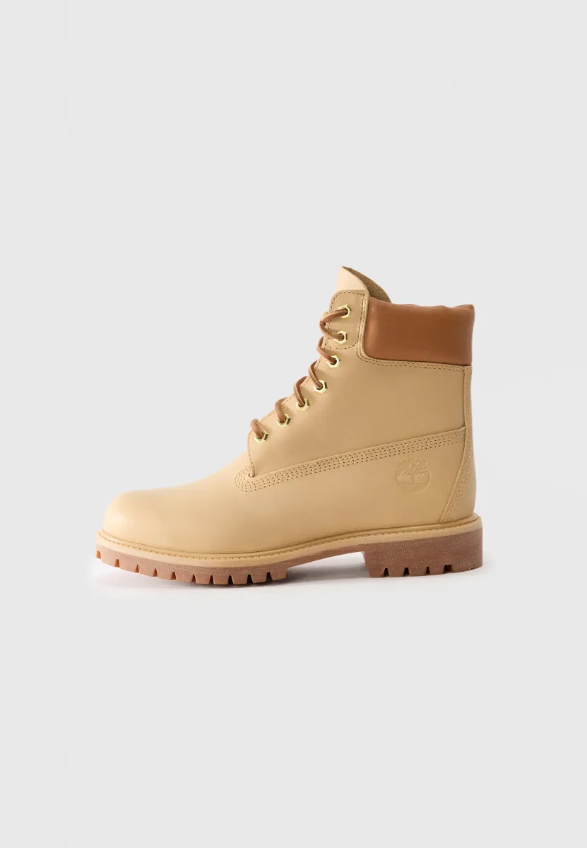 Schnürstiefelette - medium beige