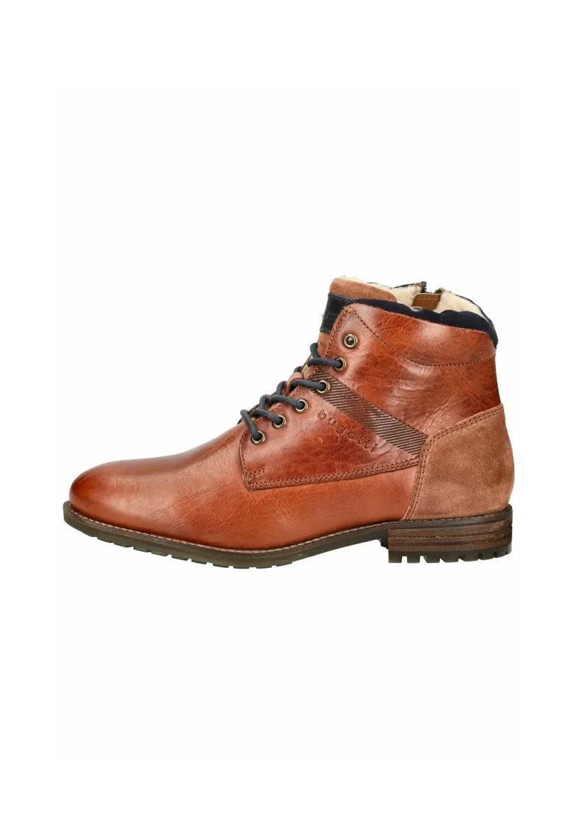 Schnürstiefelette - mid-brown 6400