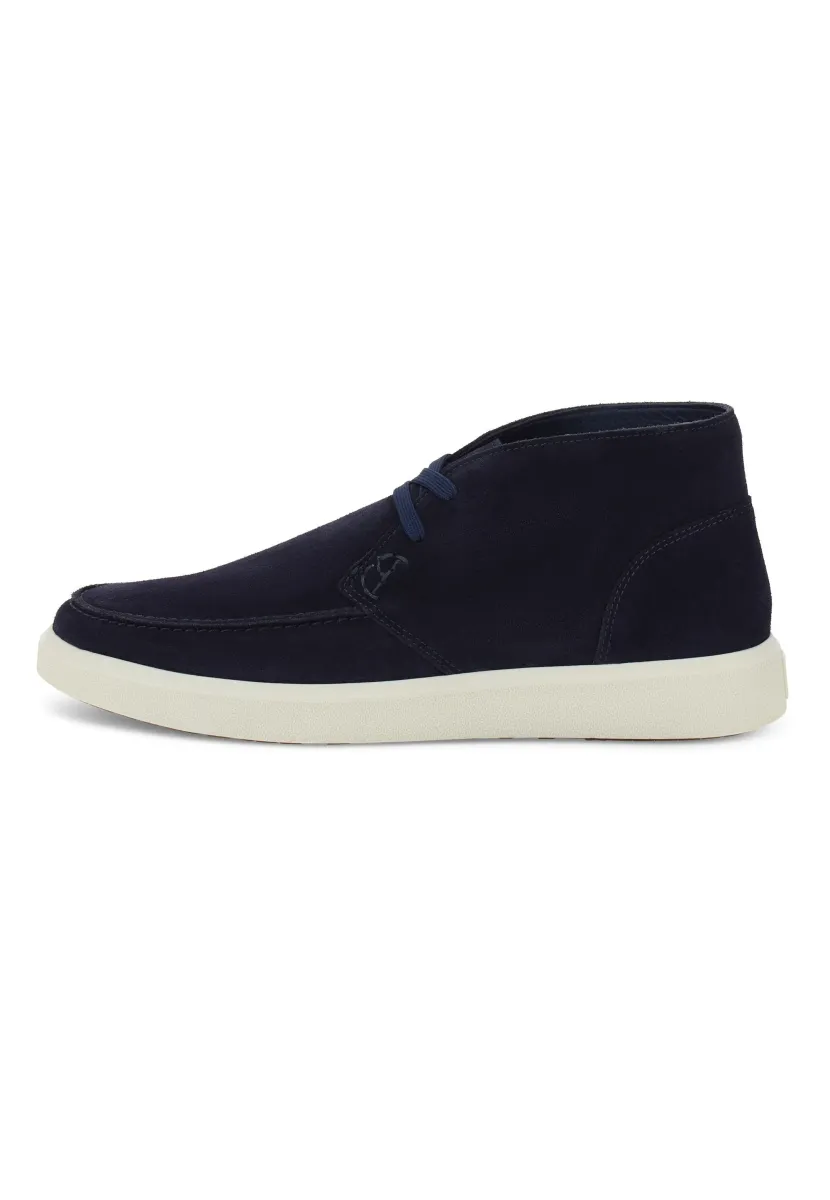 Schnürstiefelette - navy blue