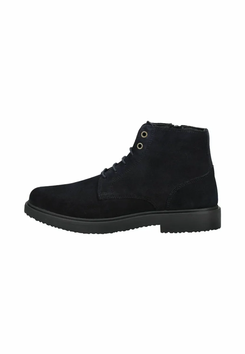 Schnürstiefelette - navy