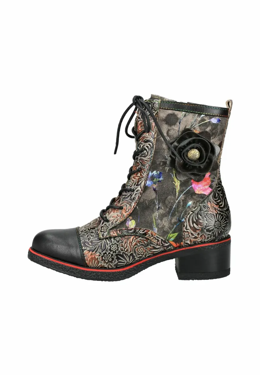 Schnürstiefelette - noir