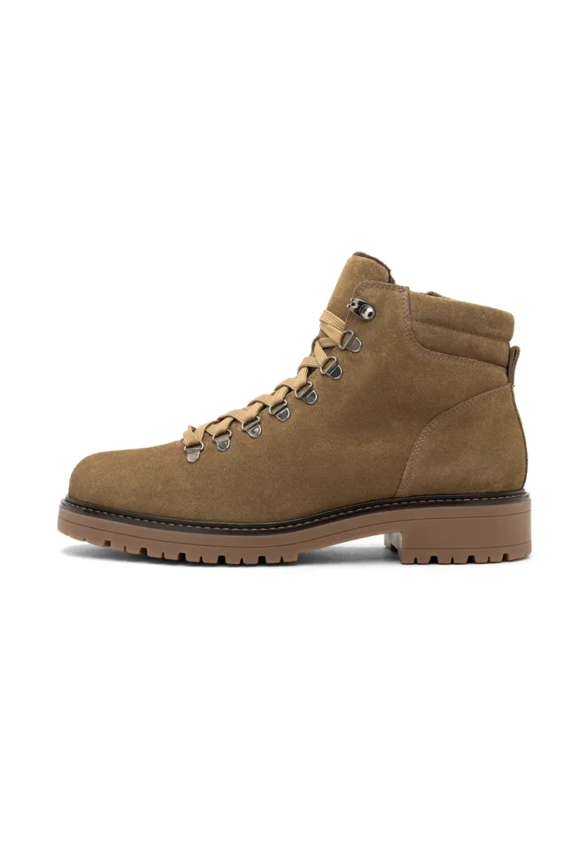 Schnürstiefelette - olive