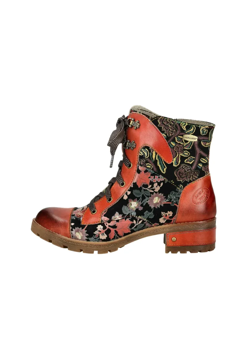 Schnürstiefelette - orange