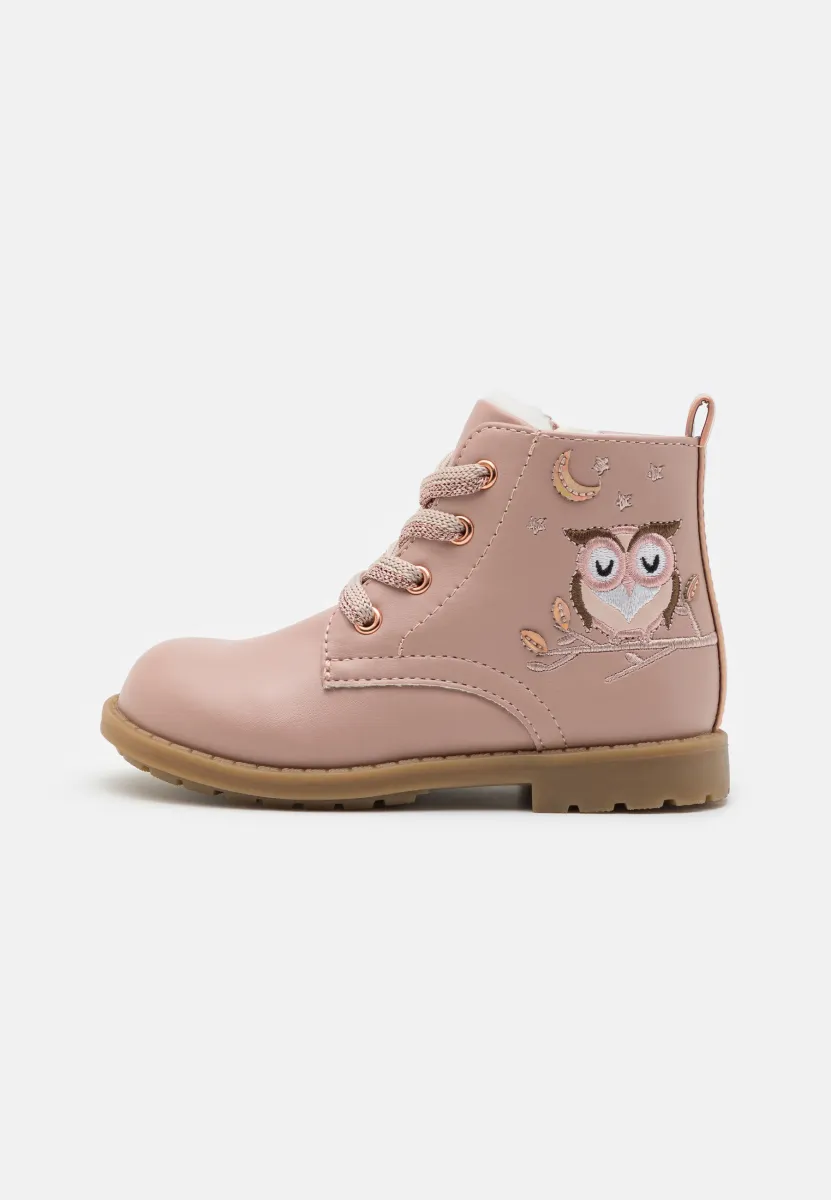 Schnürstiefelette - pink