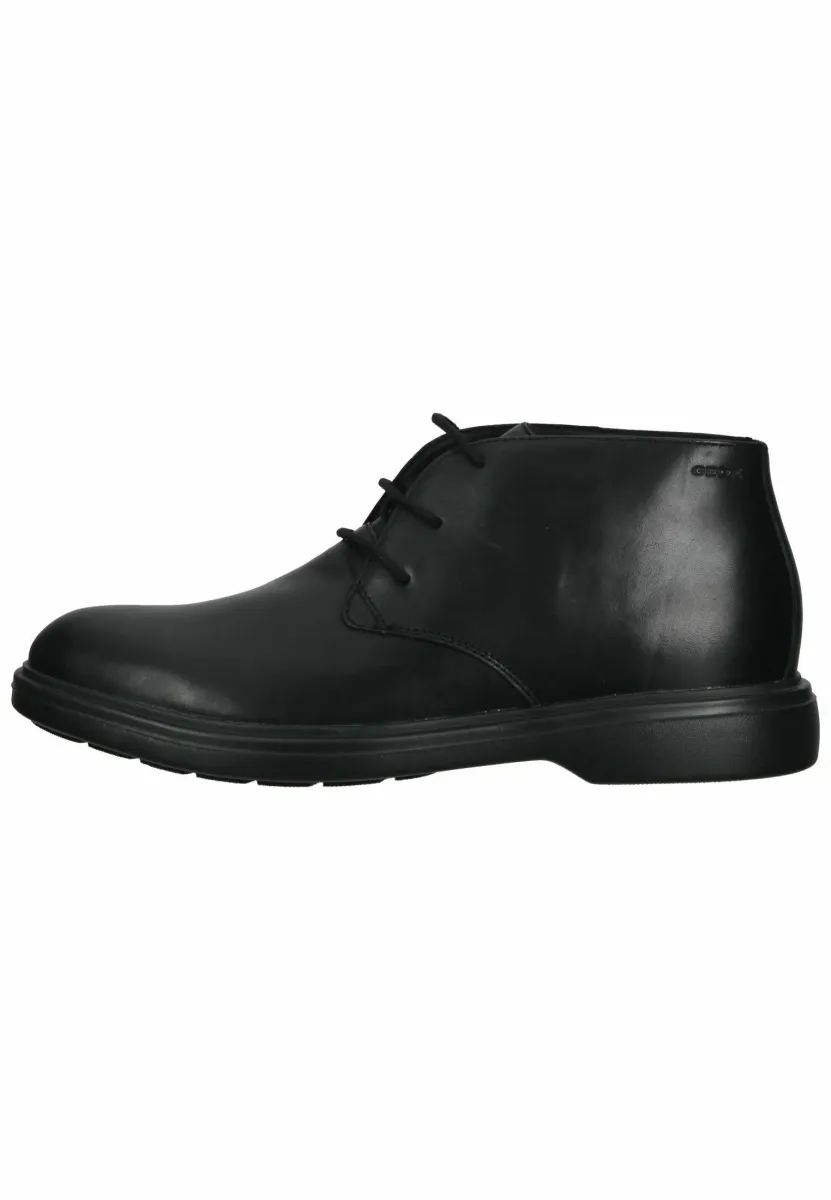 Schnürstiefelette - schwarz c
