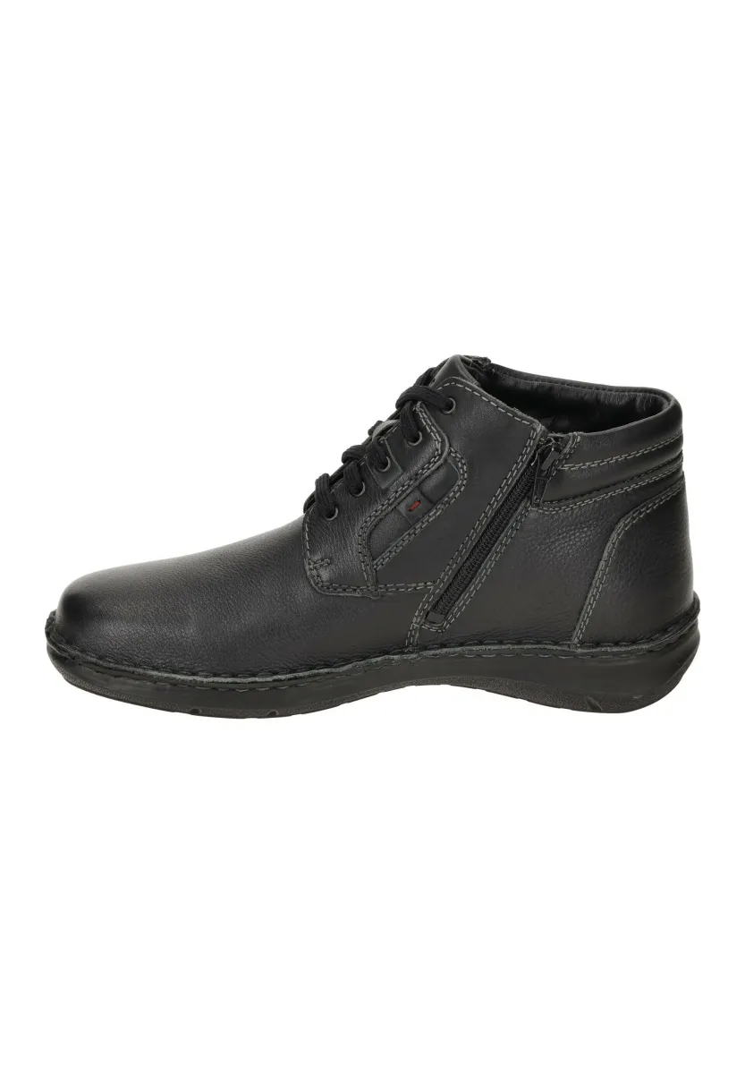 Schnürstiefelette - schwarz