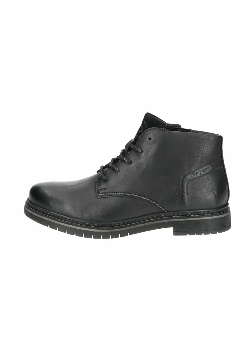 Schnürstiefelette - schwarz