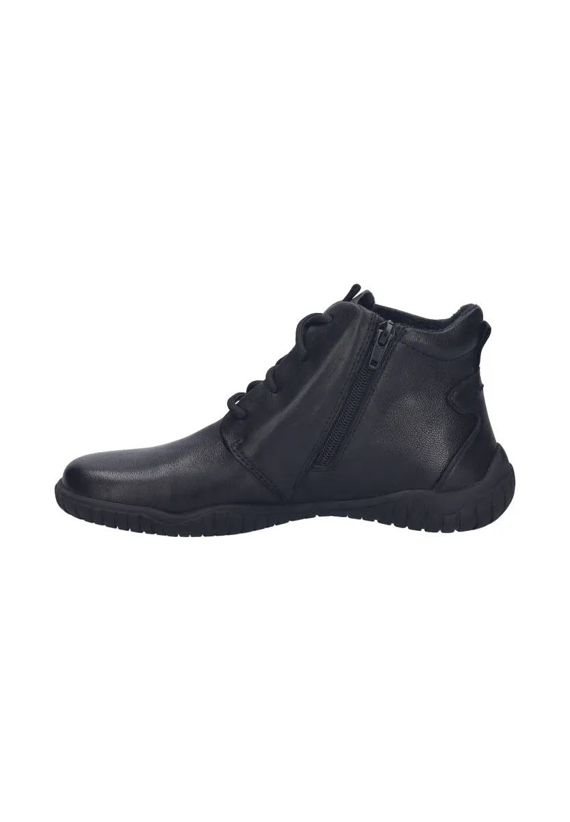 Schnürstiefelette - schwarz