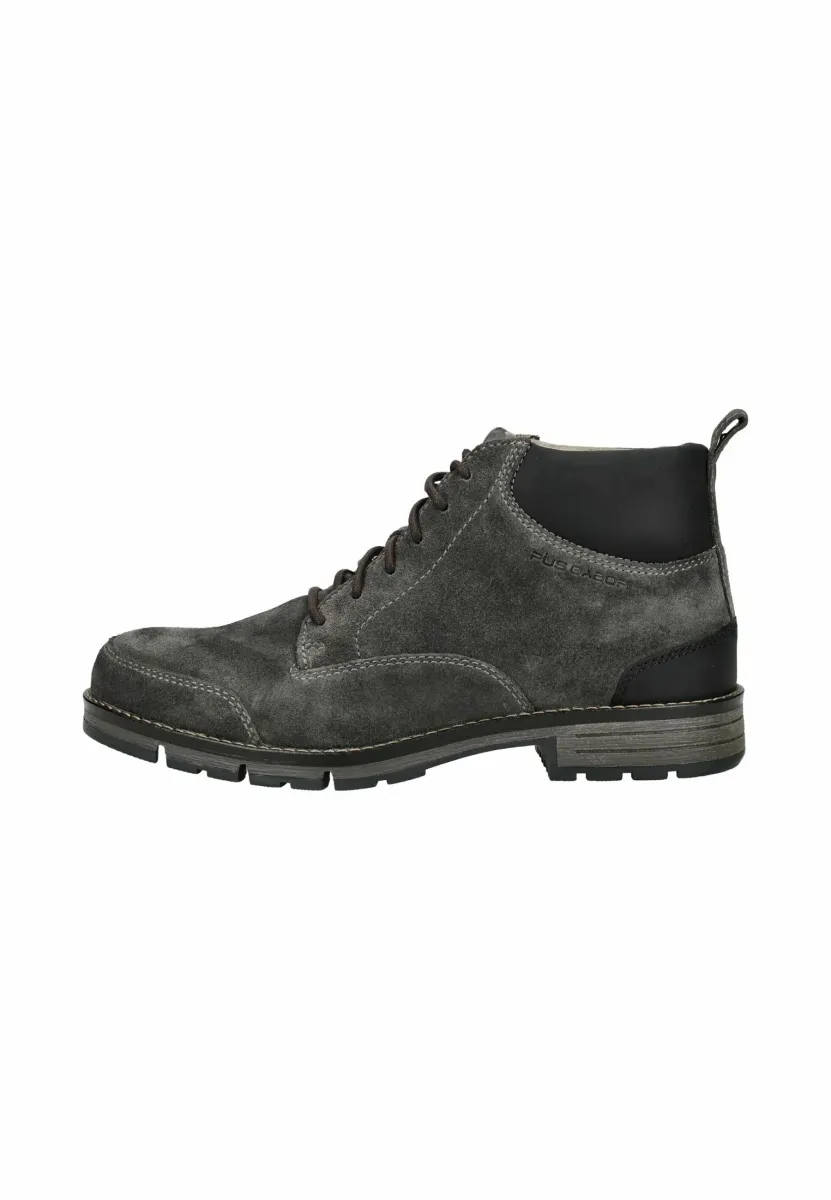 Schnürstiefelette - slate black