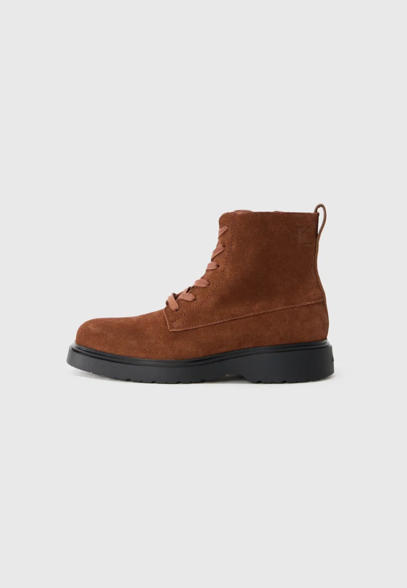 Schnürstiefelette - sorrel horse/black