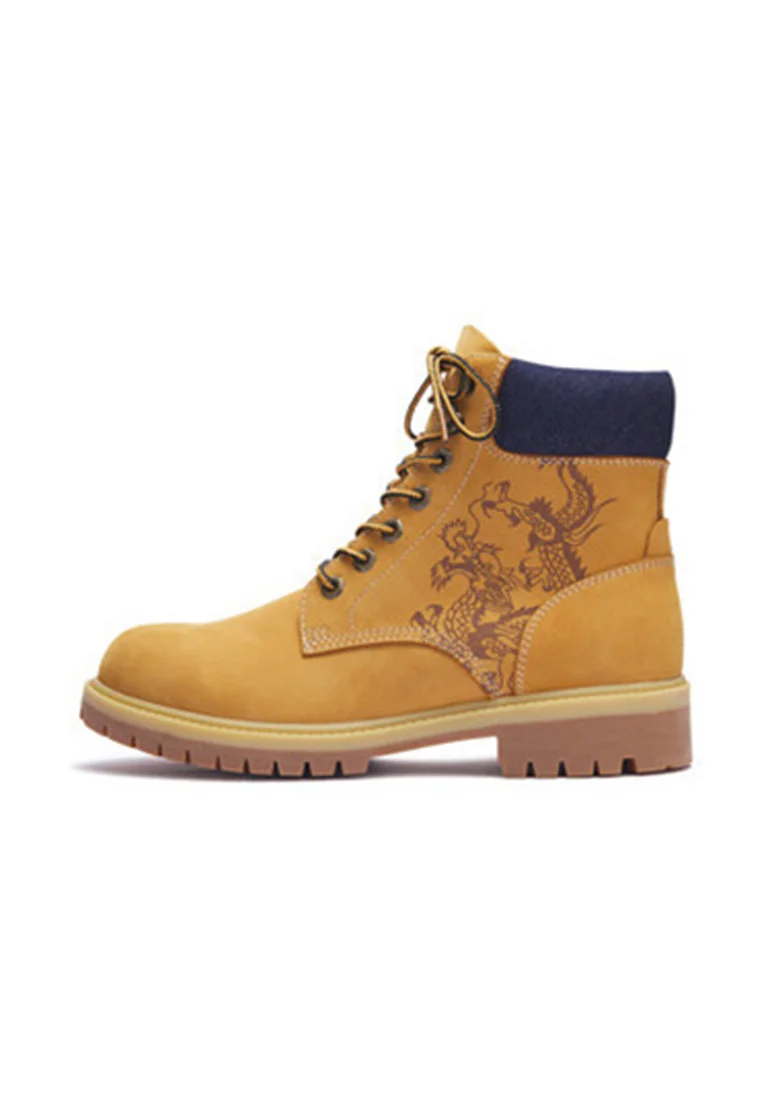 Schnürstiefelette - tan