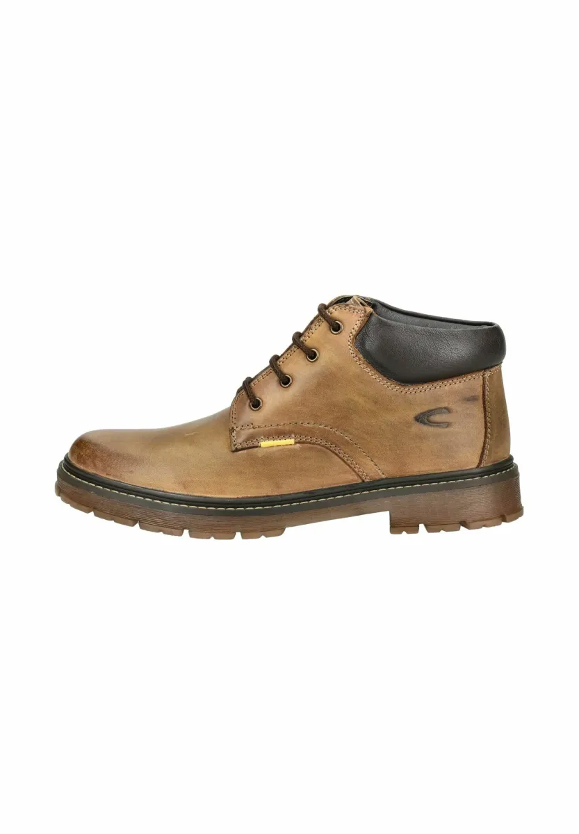 Schnürstiefelette - tan